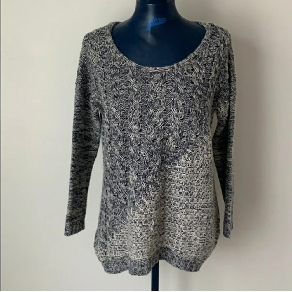 Lucky Brand Wool Cable Knit Sweater Size XS